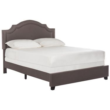 Theron Queen Bed in Dark Taupe
