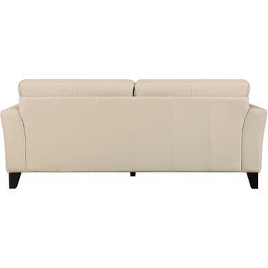 Thierry Leather Sofa In Cream