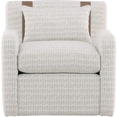 Thom Filicia Home Colvin Swivel Chair In Beige