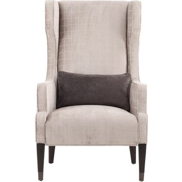 Thom Filicia Home James Street Wing Chair In Black and Tan