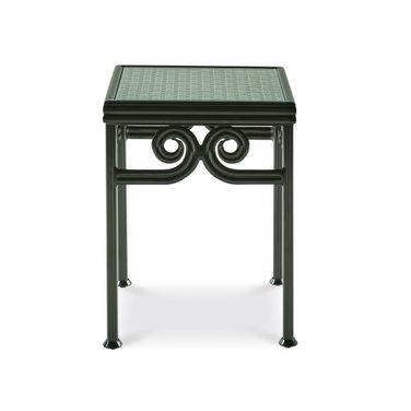 Thomas O'Brien Augustine Metal Side Table In Green