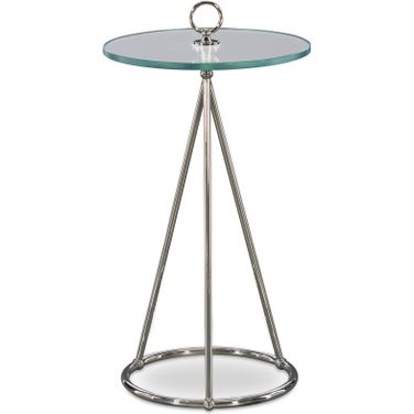 Thomas O'Brien Nina Accent Table In Nickel