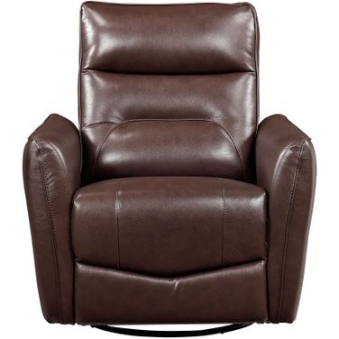 Thomas Swivel Glider Reclining Chair In Brown
