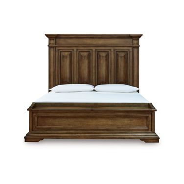 Thoridan California King Panel Storage Bed In Brown