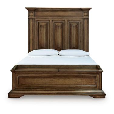 Thoridan Queen Panel Storage Bed In Brown