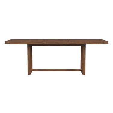 Thorin Dining Table with 18 Inch Leaf In Brown