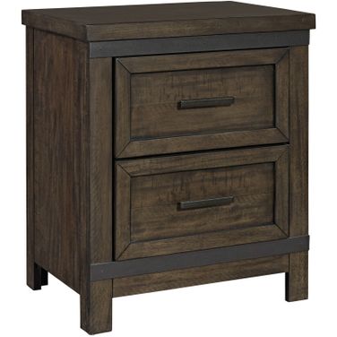 Thornwood Gray 2 Drawer Night Stand