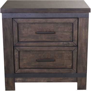 Thornwood Hills Rock Beaten Gray Nightstand
