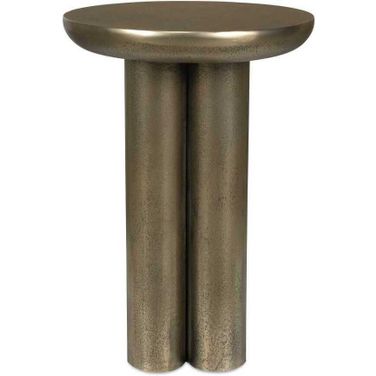 Thorp Outdoor Accent Table In Brass