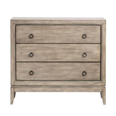 Three-Drawer Chest In Beige and Gray