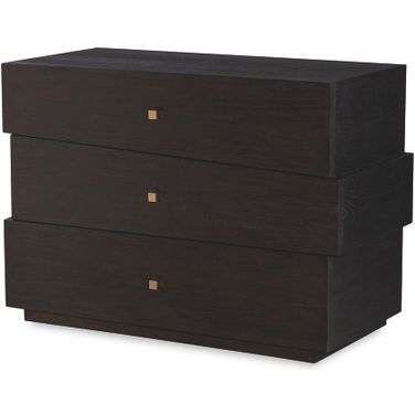 Three Drawer Chest In Mocha