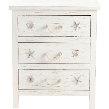 Three-Drawer Chest In White