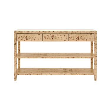 Three Drawer Console In Brown