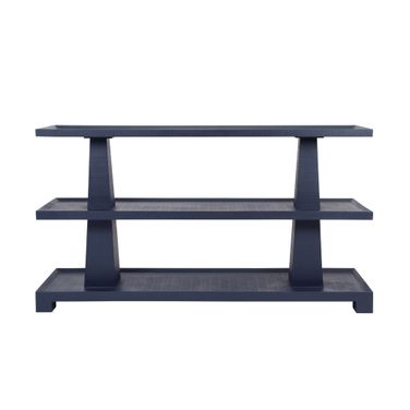Three Tier Two Column Console In Blue