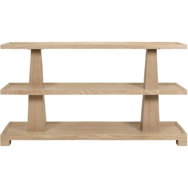 Three Tier Two Column Console In Brown
