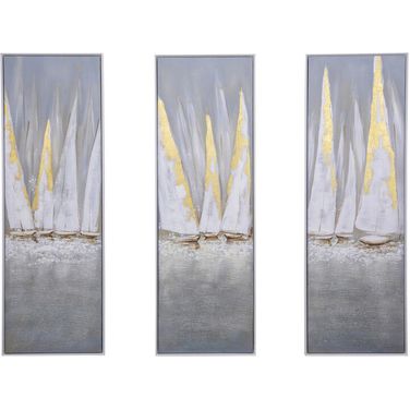 Thrice Sailed Wall Art In Grey