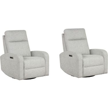 Thriller Power Swivel Glider Recliner Set of 2 In Natural Beauty Multi