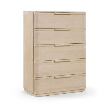 Tiberio Oak Veneer and Solid Wood Chest In Natural
