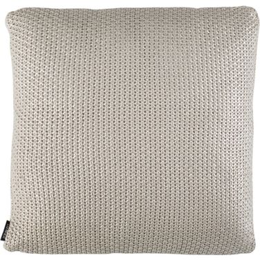 Tickled Grey Knit Pillow