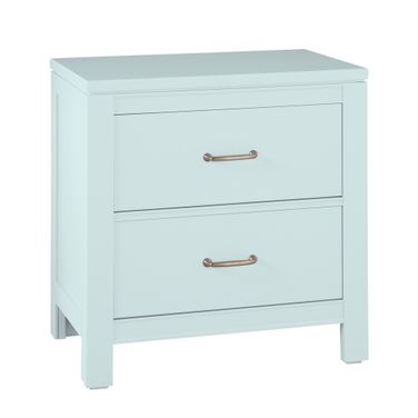 Tide and Timber 2 Drawer Nightstand In Blue