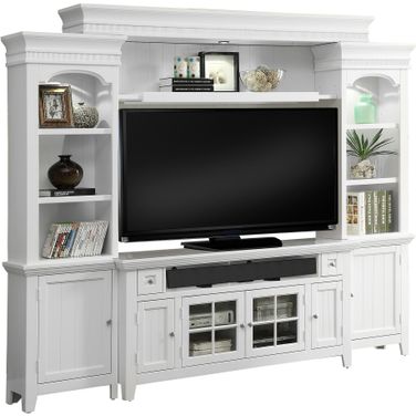 Tidewater Vintage White 62" TV Console