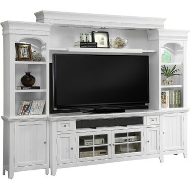 Tidewater Vintage White 72" Entertainment Wall