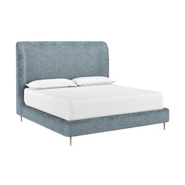 Tierra King Platform Bed In Bergen French Blue