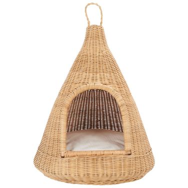 Tifa Cat Bed with Cushion in White