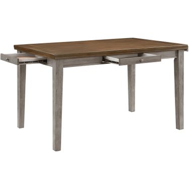 Tigard Counter and Bar Height Tables In Brown and Gray