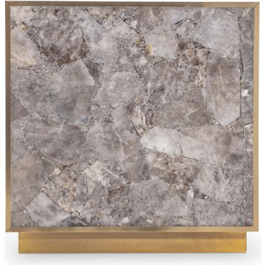 Tildon Side Table In Smokey Quartz
