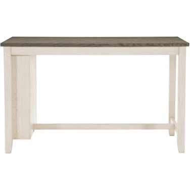 Timbre Antique White And Rosy Brown Counter Height Dining Table