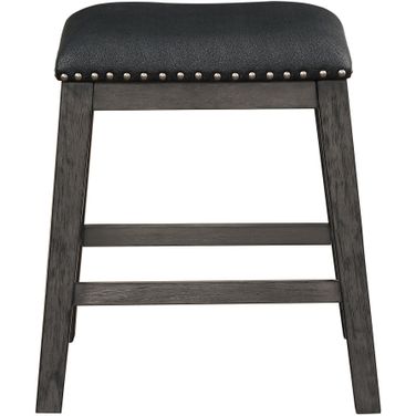 Timbre Gray Counter Height Stool Set of 2 In Black