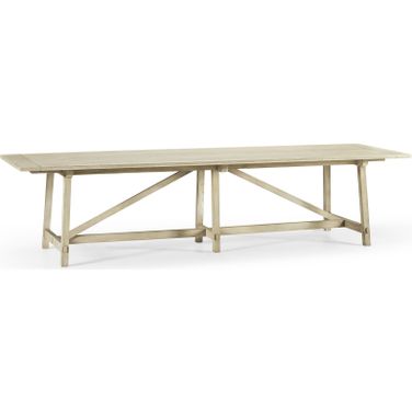 Timeless 125 Inch Sidereal French Laundry Dining Table In Stripped Oak