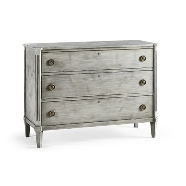 Timeless Aeon Swedish Drawer Chest In Antiqued Grey