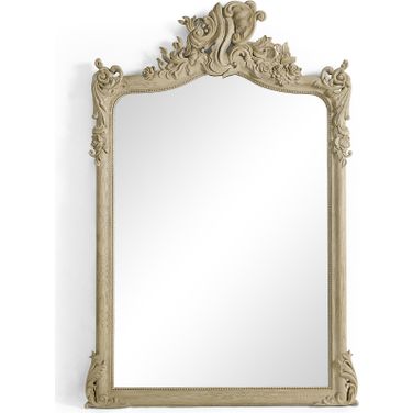 Timeless Eden Carved Wall Mirror In Bleached Chestnut
