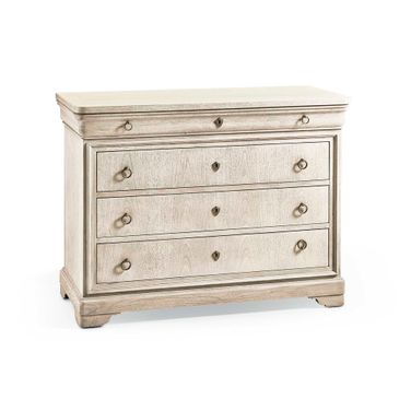 Timeless Entropy 46 Inch Louis Phillipe Drawer Chest In Bleached Walnut