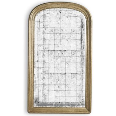 Timeless Lintel Floor Mirror In Brown Chestnut