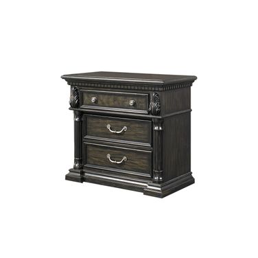 Timeless Nightstand with USB Ports in Mink