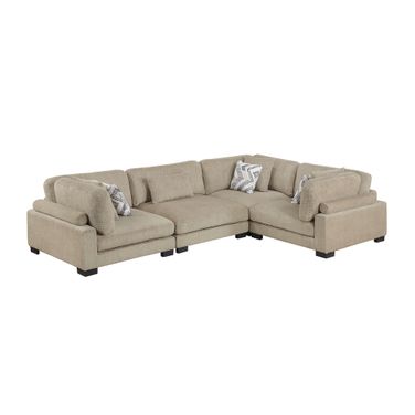Tinley 4-Piece Modular Sectional In Brown