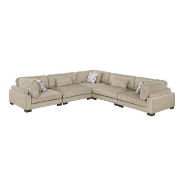 Tinley 5-Piece Modular Sectional In Brown