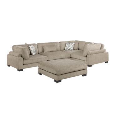 Tinley 5-Piece Modular Sectional with Ottoman In Brown
