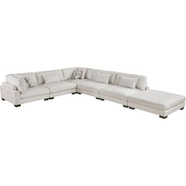 Tinley 6-Piece Modular Sectional with Ottoman In Beige