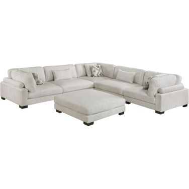 Tinley 6-Piece Modular Sectional with Ottoman In Beige