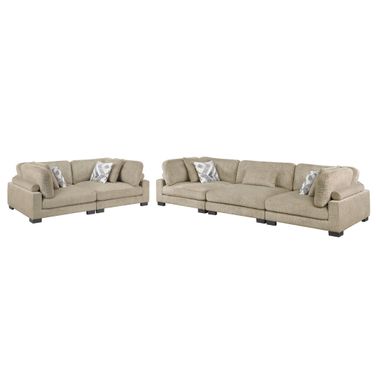 Tinley Living Room Set In Brown