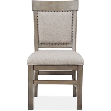Tinley Park Dining Side Chair with Upholstered Seat And Back Set of 2 In Dove Gray