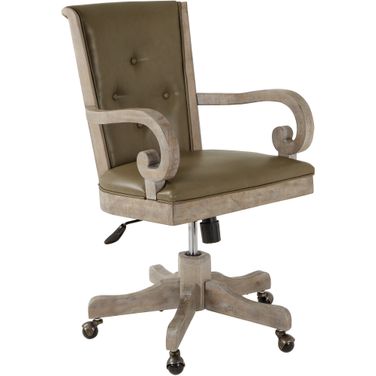Tinley Park Fully Upholstered Swivel Chair In Dove Gray