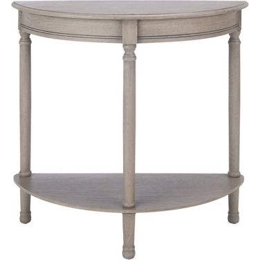 Tinsley Half Round Console Table in Greige