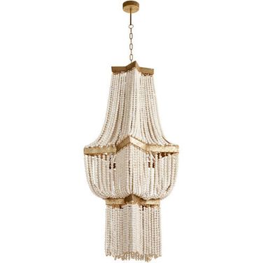 Tinted Gold Leaf Large Estrella Pendant