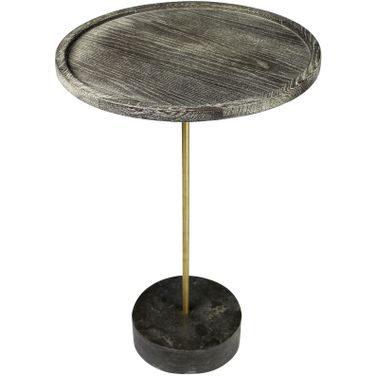 Tipton Large End Table In Brown and Black