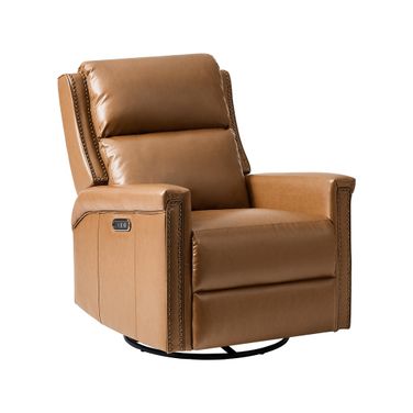 Tobias Swivel And Rocker Power Recliner In Camel